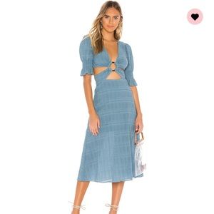 Tularosa nanette midi dress size large worn once